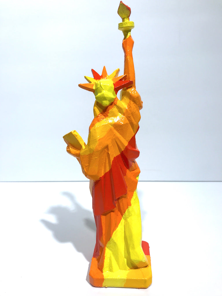 Hand Painted 10" Statue Of Liberty Sculpture Sunshine Liberty