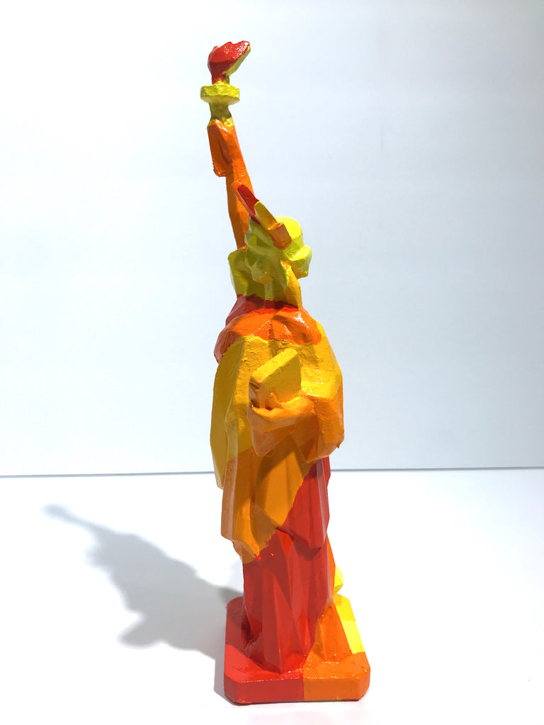 Hand Painted 10" Statue Of Liberty Sculpture Sunshine Liberty