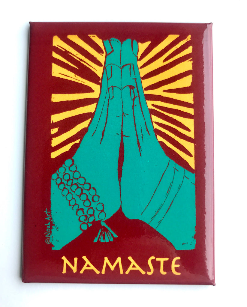 Namaste Hands Magnet NoahArt Yoga Collection