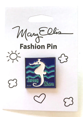 Jersey Shore Enamel Pin Seahorse