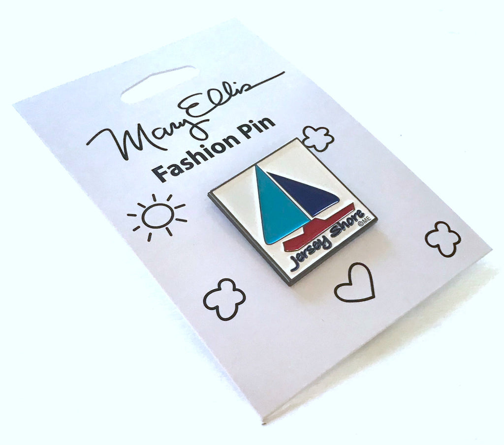 Jersey Shore Enamel Pin Sailboat
