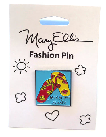 New Jersey Shore Enamel Pin Flip Flops