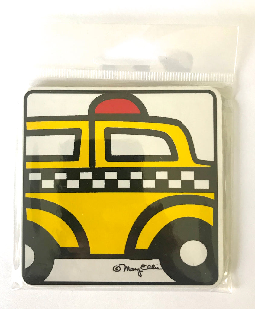 New York Drink Coaster Taxi Cab