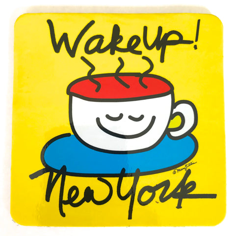 New York Drink Coaster Wake Up NY