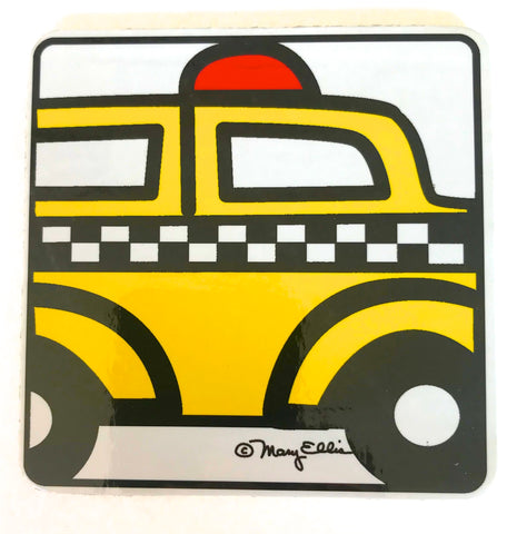 New York Drink Coaster Taxi Cab