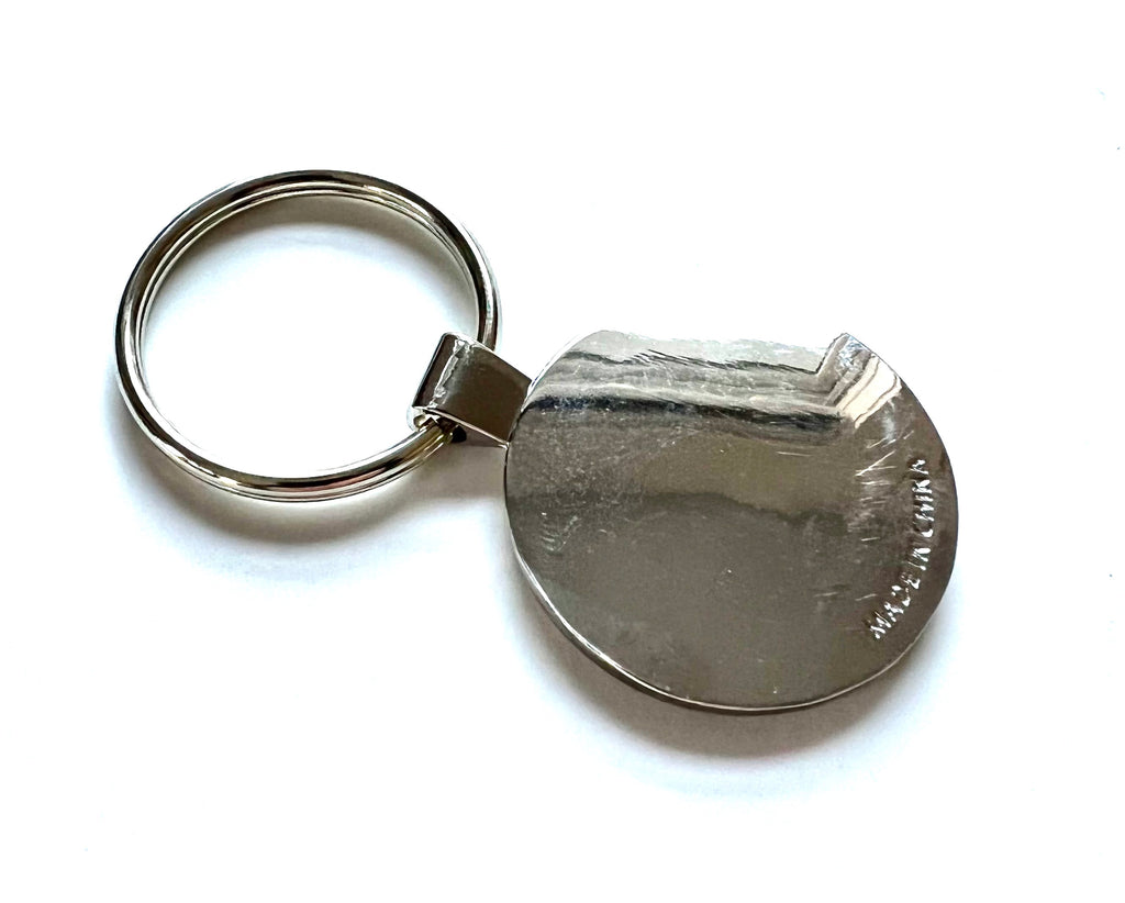 New York Graphic Text Dome Keychain