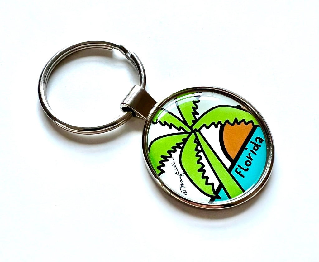 Florida Keychain Palm Tree