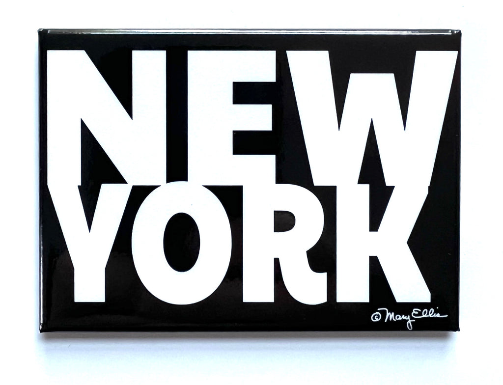 New York Magnet Graphic Text