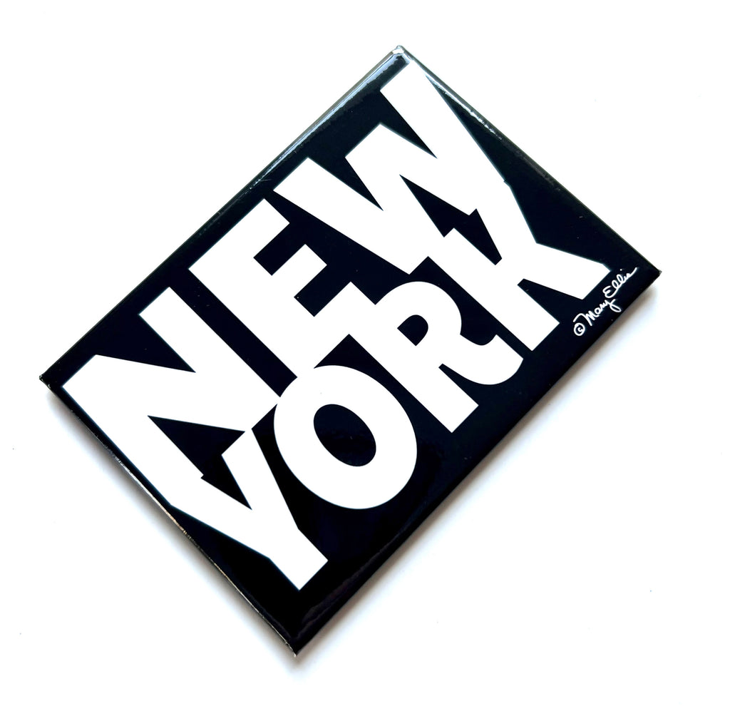 New York Magnet Graphic Text