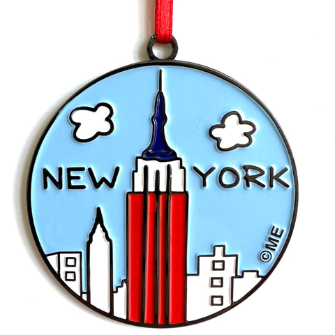 New York Christmas Holiday Ornament Empire State Building