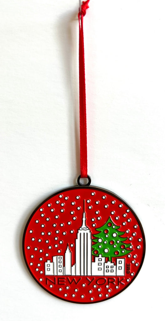 New York Christmas Ornament Holiday Skyline Christmas Tree