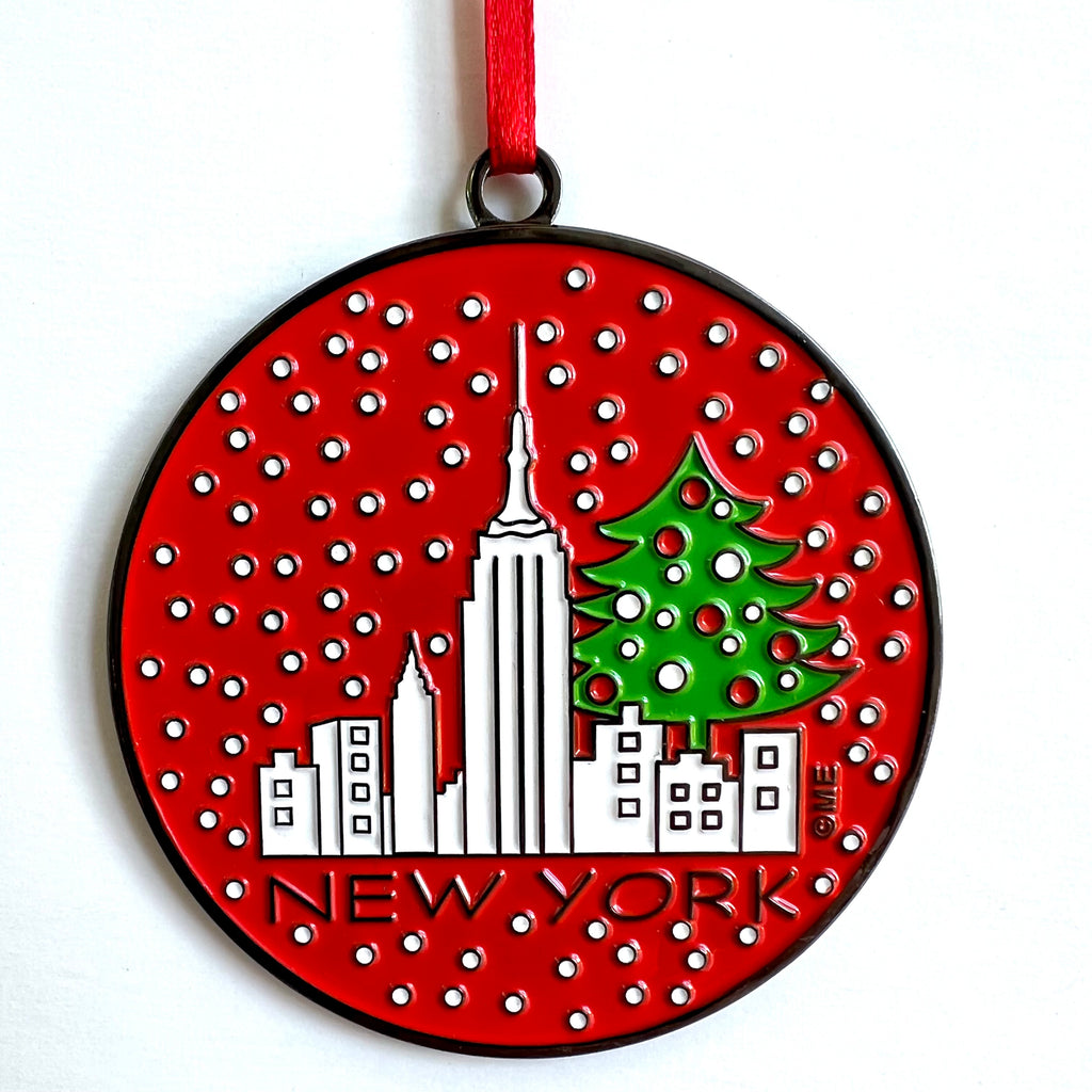 New York Christmas Ornament Holiday Skyline Christmas Tree