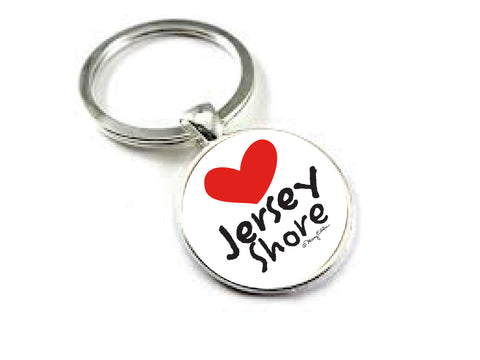 Jersey Shore Keychain Heart