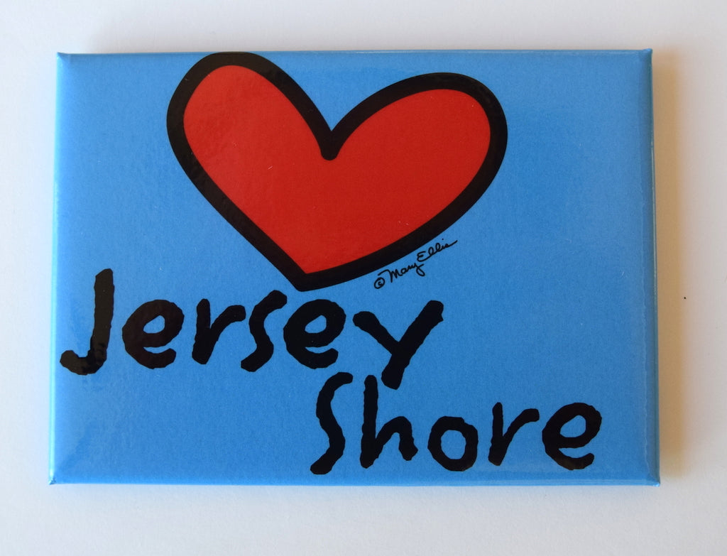 New Jersey Shore Magnet Heart