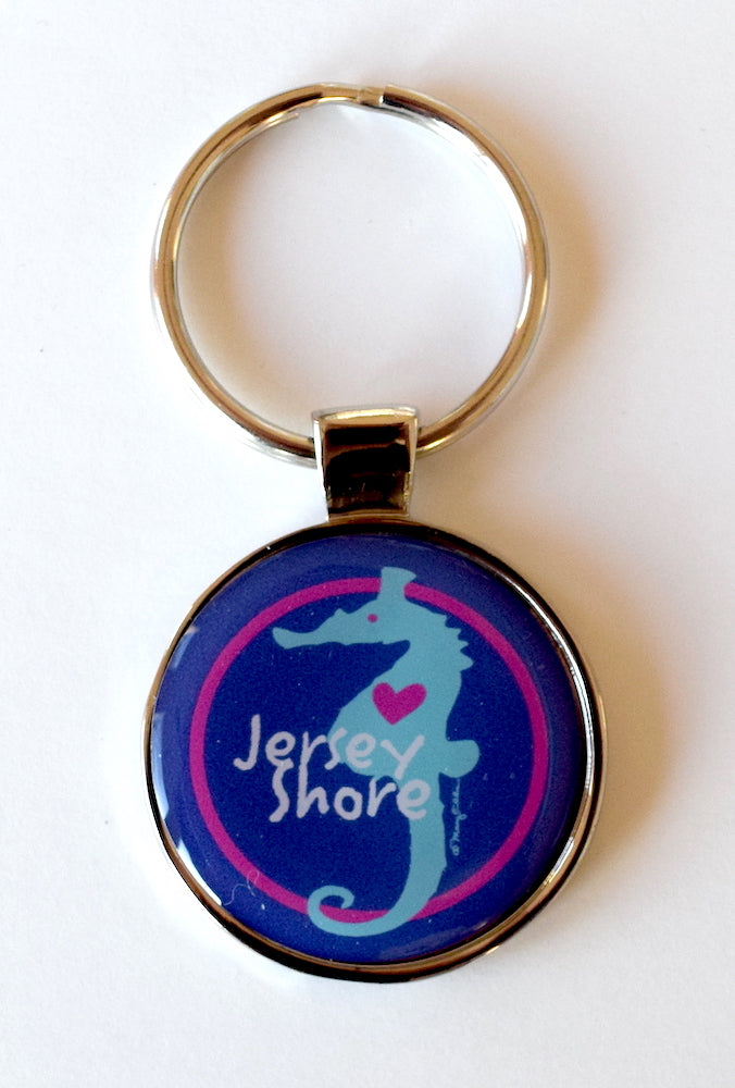 Jersey Shore Keychain Seahorse Heart