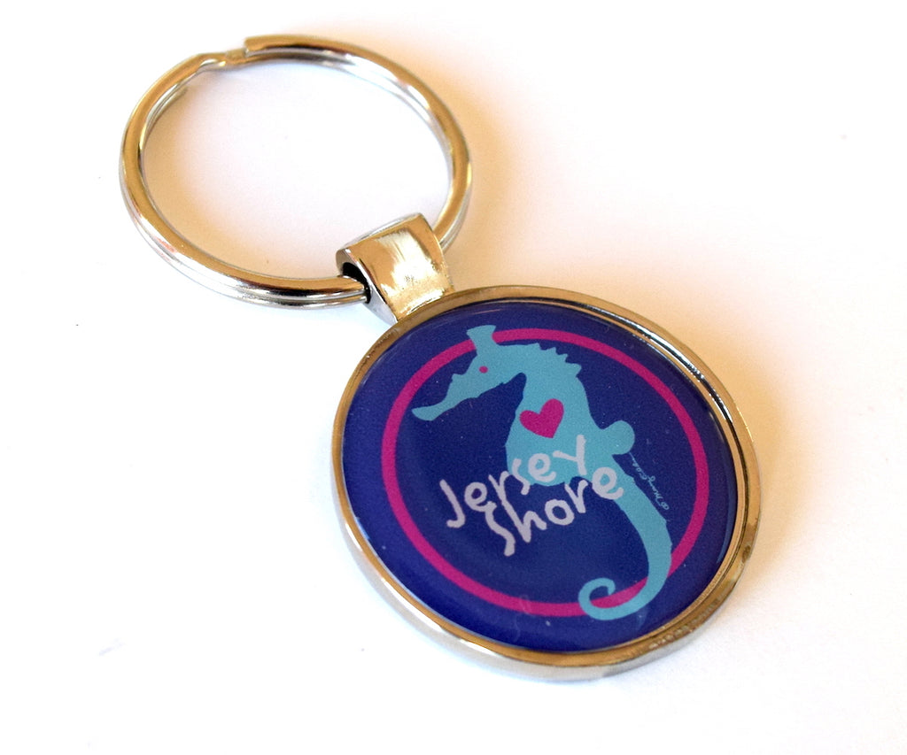 Jersey Shore Keychain Seahorse Heart