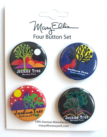Joshua Tree National Park Button Set of 4