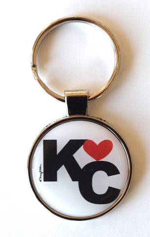 Kansas City Missouri Keychain Heart