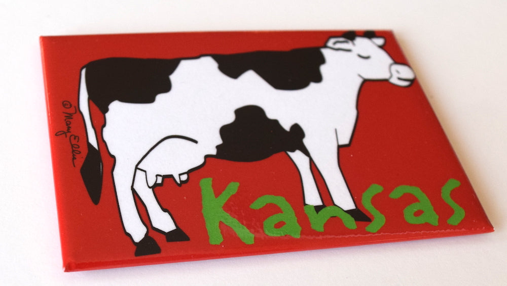Kansas Magnet Cow