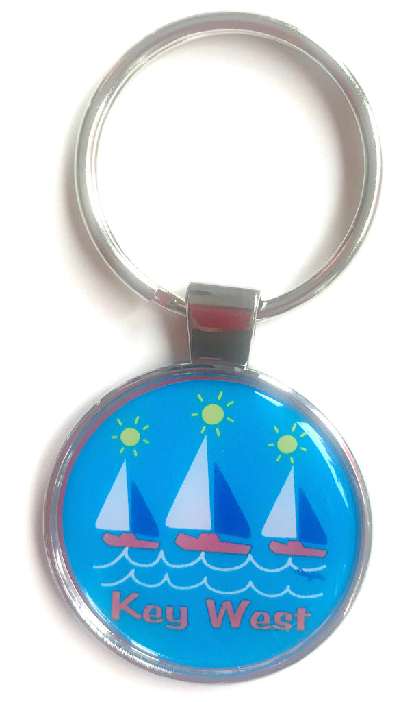 Key West Florida Keychain Sailboat