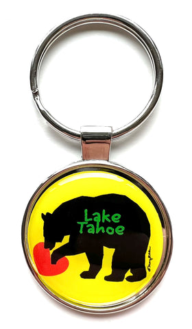 Lake Tahoe Keychain Bear Heart