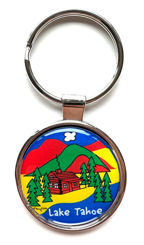 Lake Tahoe Keychain Cabin