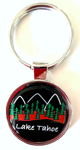 Lake Tahoe Keychain Trees