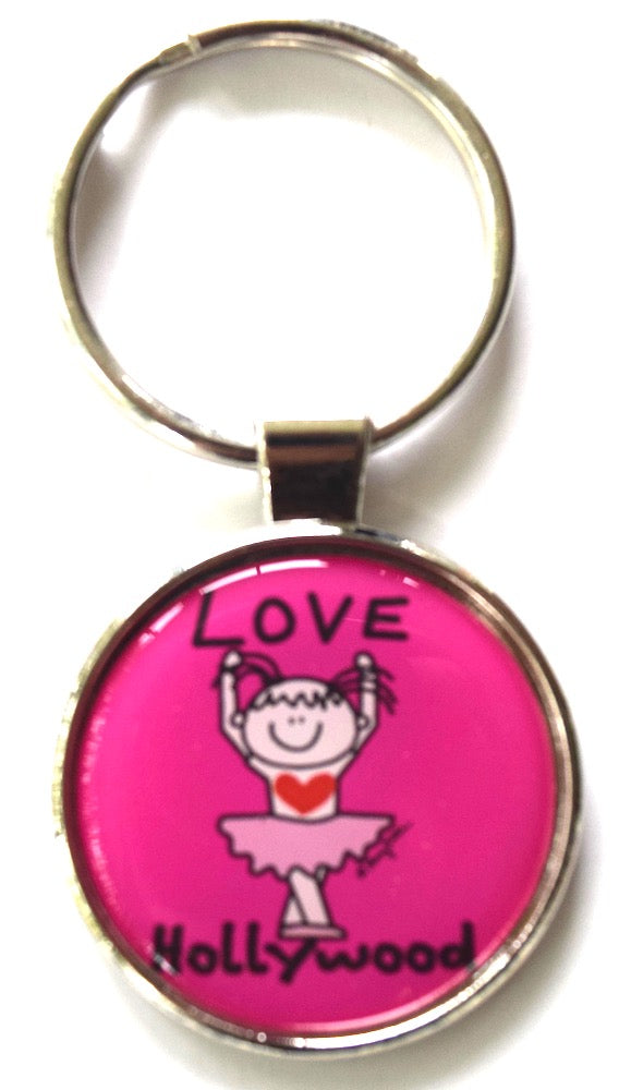 Hollywood Los Angeles Keychain Ballerina