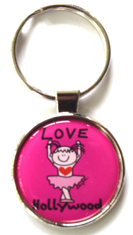Hollywood Los Angeles Keychain Ballerina