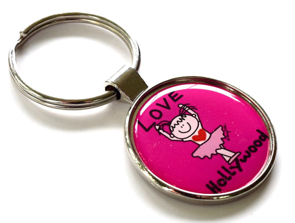Hollywood Los Angeles Keychain Ballerina