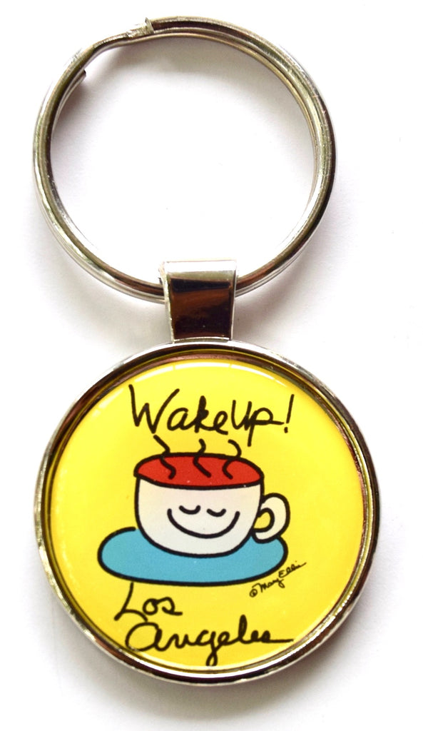 Los Angeles Keychain Wake Up LA