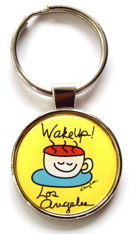 Los Angeles Keychain Wake Up LA