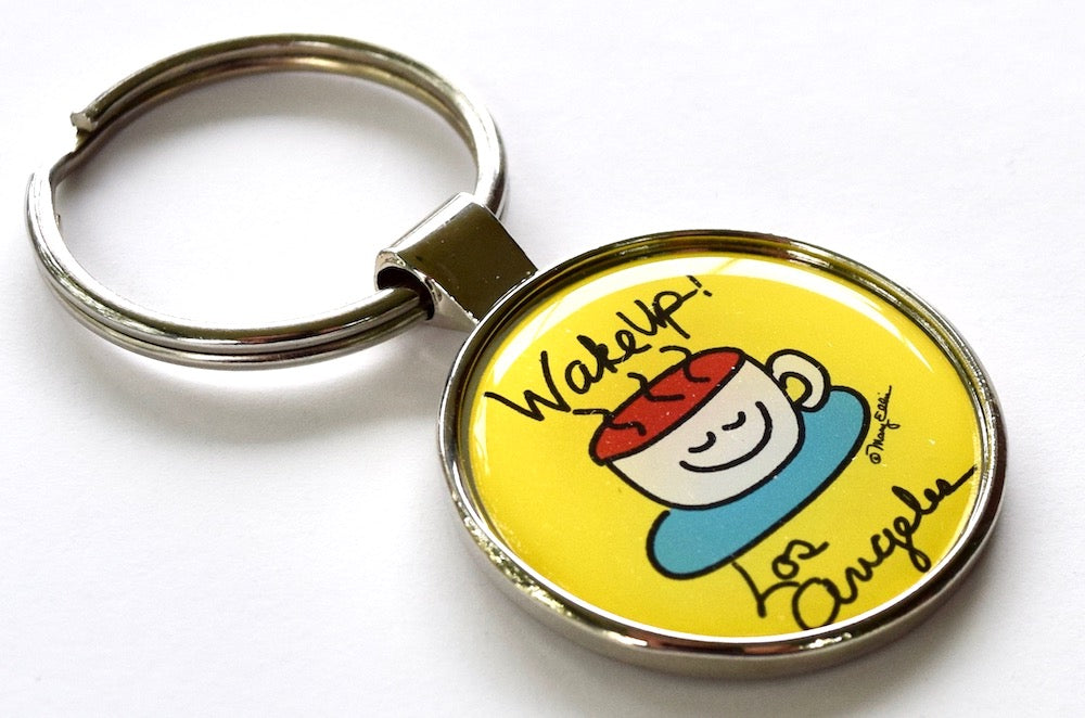 Los Angeles Keychain Wake Up LA