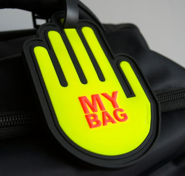 Hand Yellow Luggage Tag