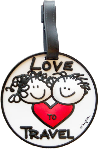 Love To Travel Luggage Tag