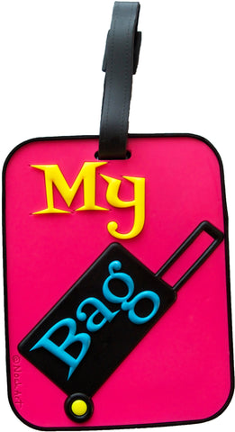 Suitcase Pink Luggage Tag