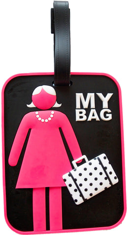Woman Luggage Tag