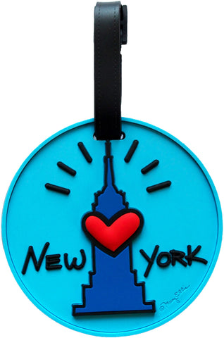 Empire State Building Heart Luggage Tag