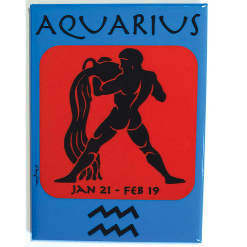 Zodiac Aquarius Magnet