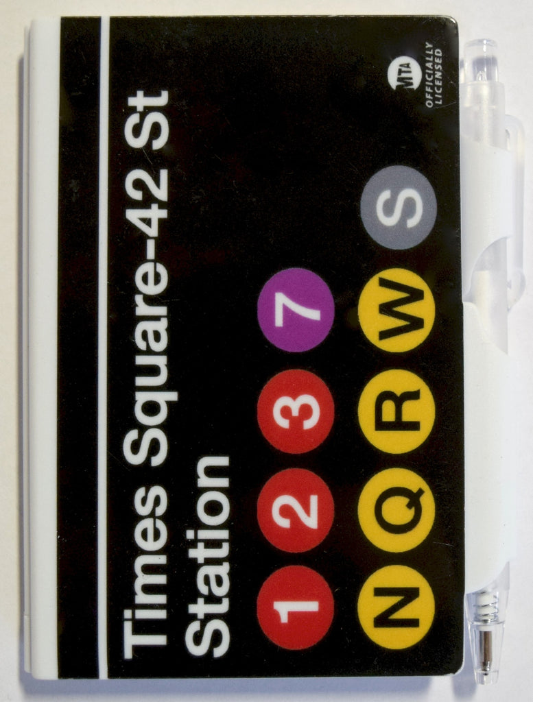 New York MTA Mini Notebook Pen Set Subway Times Square