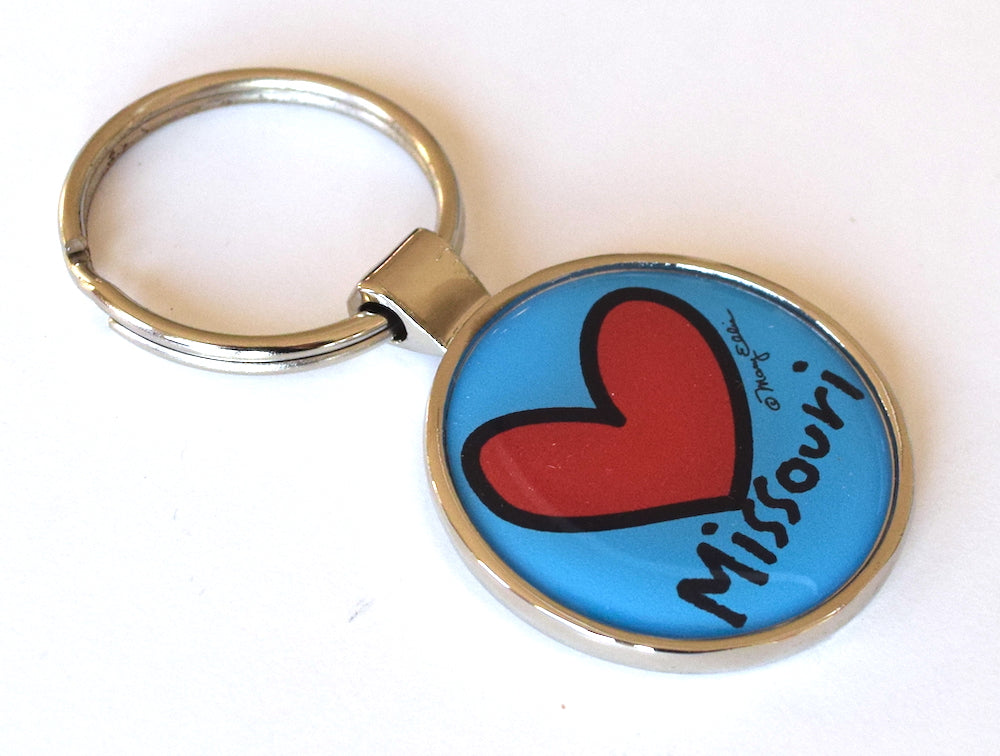 Missouri Keychain Heart