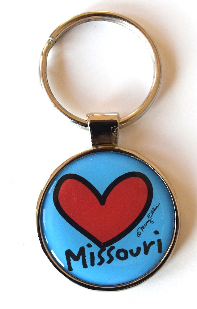 Missouri Keychain Heart