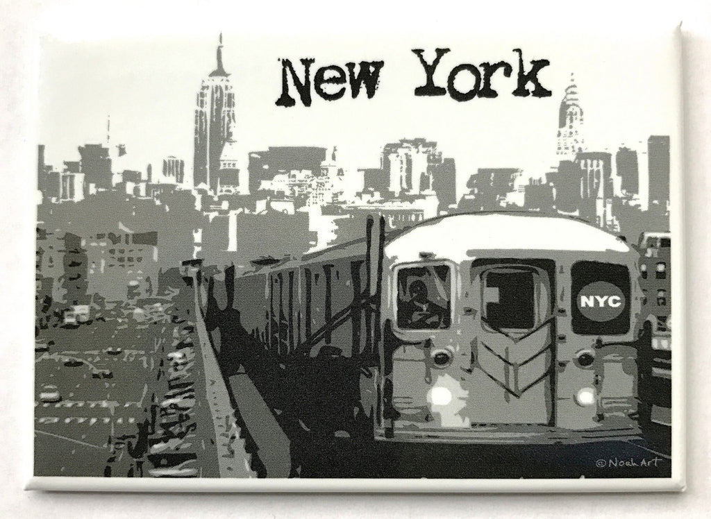 NYC Subway Skyline Magnet