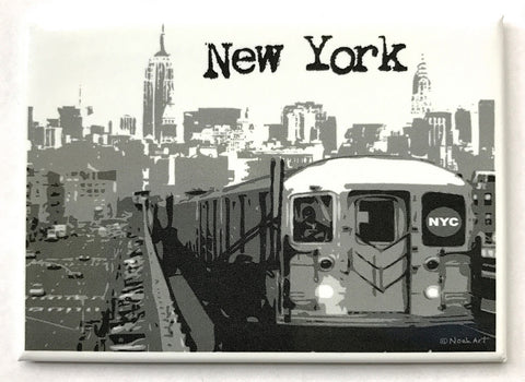 NYC Subway Skyline Magnet
