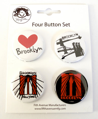 Brooklyn Button Set of 4