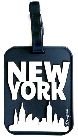 New York Graphic Skyline 3-D Luggage Tag