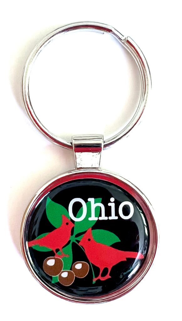 Ohio Keychain Cardinals Buckeyes