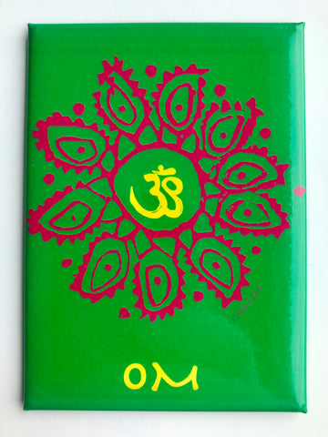 Om Mandala Yoga Magnet NoahArt Yoga Collection