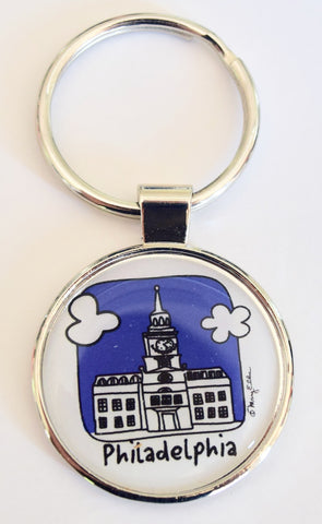 Philadelphia Keychain Independence Hall