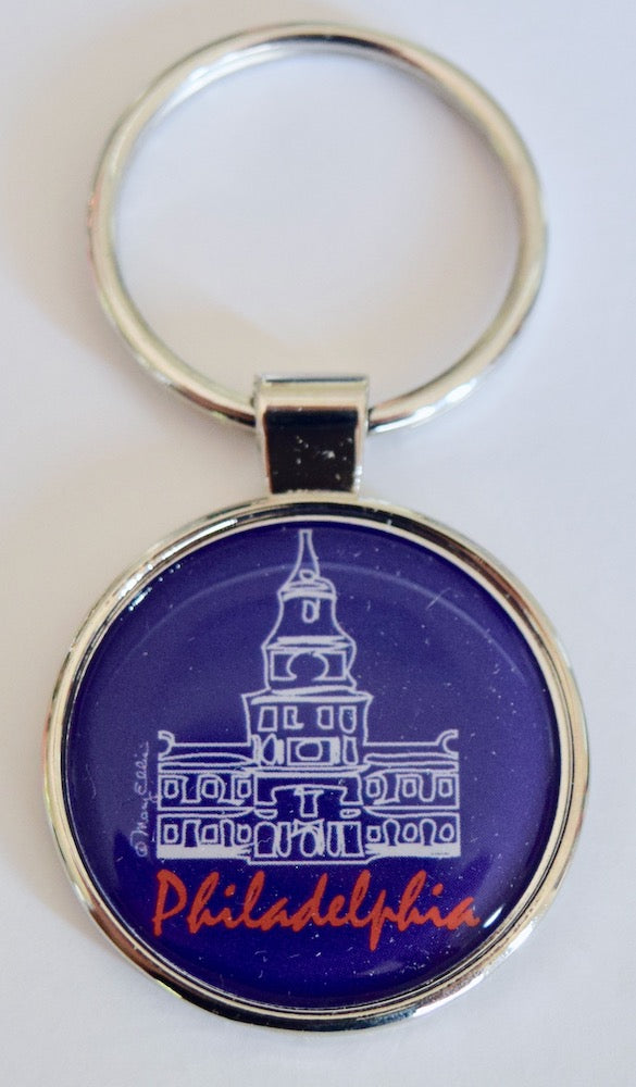 Philadelphia Keychain Script Independence Hall